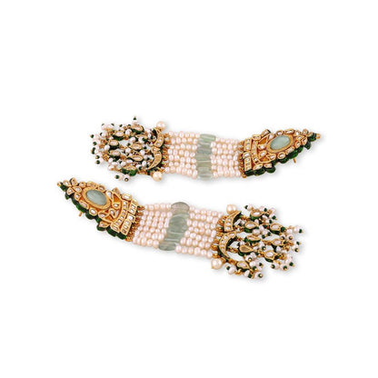 Auraa Trends Sterling Silver Gold Plated Contemporary Drop Earrings