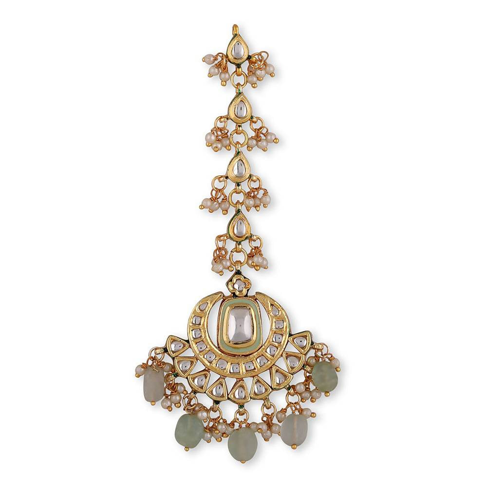 Auraa Trends 22KT Gold Plated Kundan Necklace Set