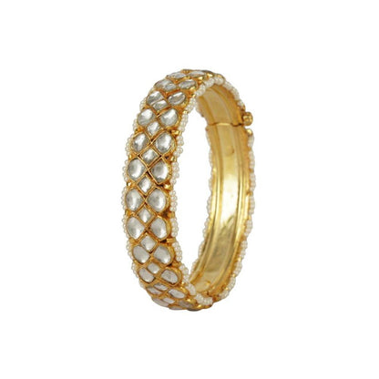Auraa Trends 22Kt Gold Plated Kundan Bangles