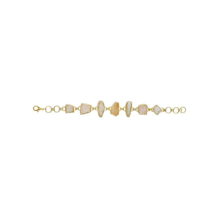 Auraa Trends 22Kt Gold Plated Kundan Elegant Bracelet for Women