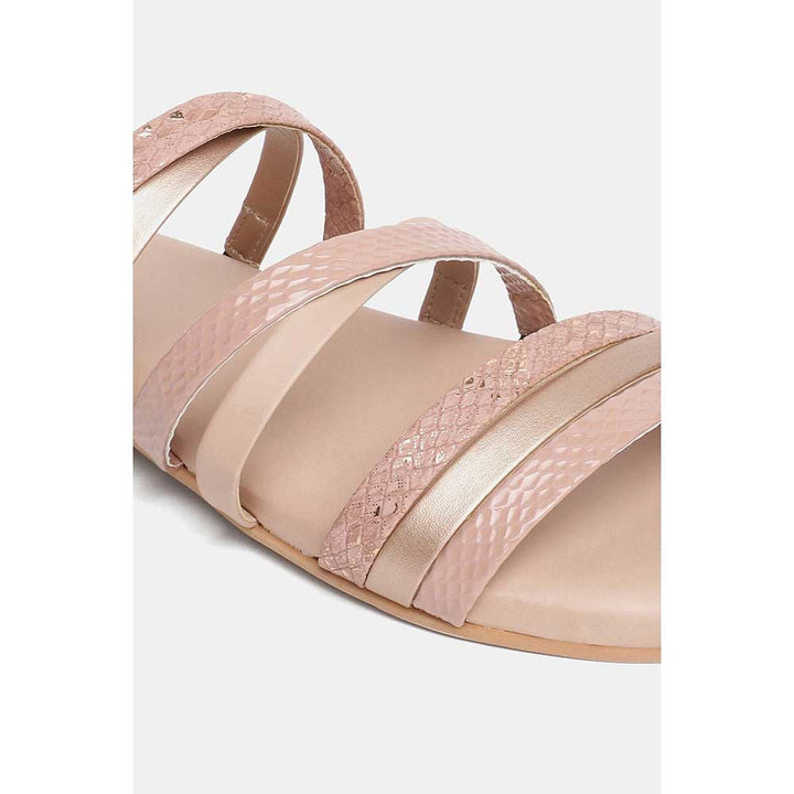 Aurelia Textured Pink Flats