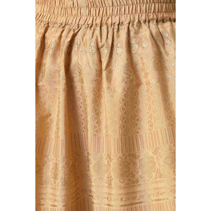Aurelia Gold Foil Print Circular Skirt