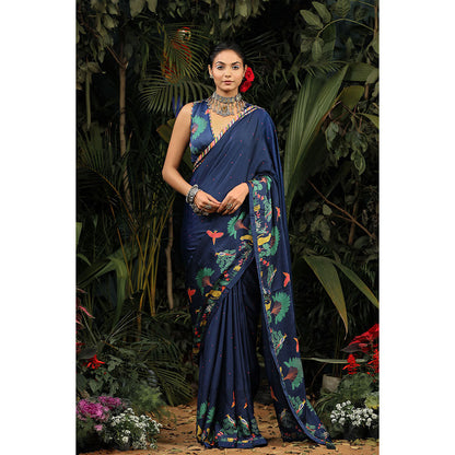 Baise Gaba Chamki Saree with Unstitched Blouse