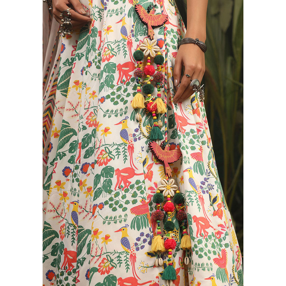 Baise Gaba Kahkashan Lehenga (Set of 3)