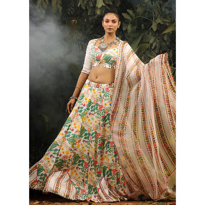 Baise Gaba Kahkashan Lehenga (Set of 3)