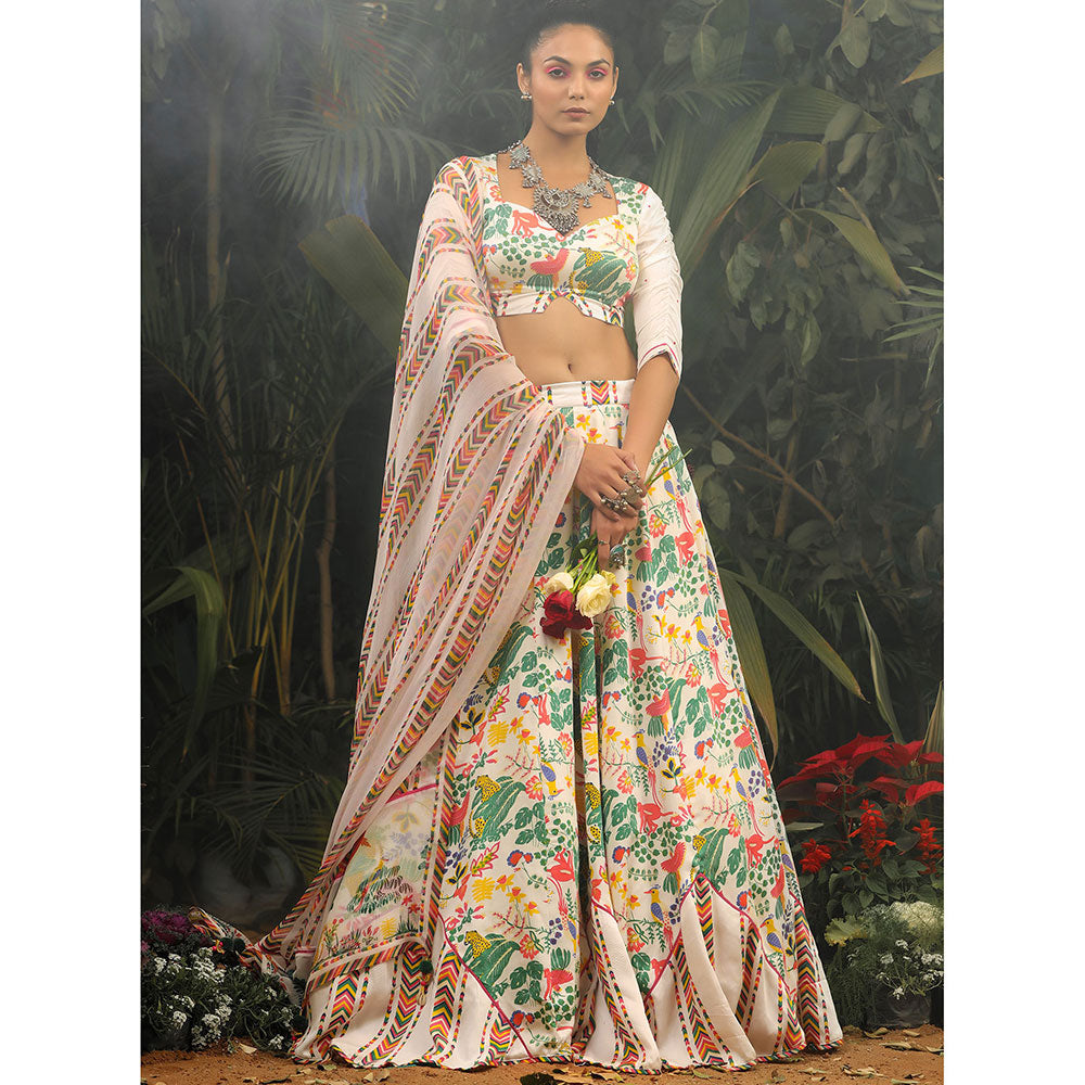 Baise Gaba Kahkashan Lehenga (Set of 3)