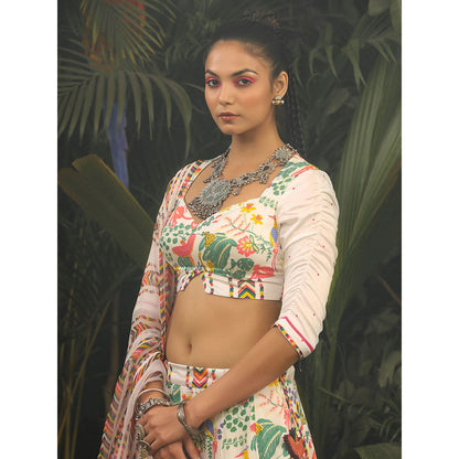 Baise Gaba Kahkashan Lehenga (Set of 3)