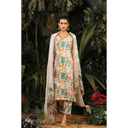 Baise Gaba Ambar Kurta (Set of 3)