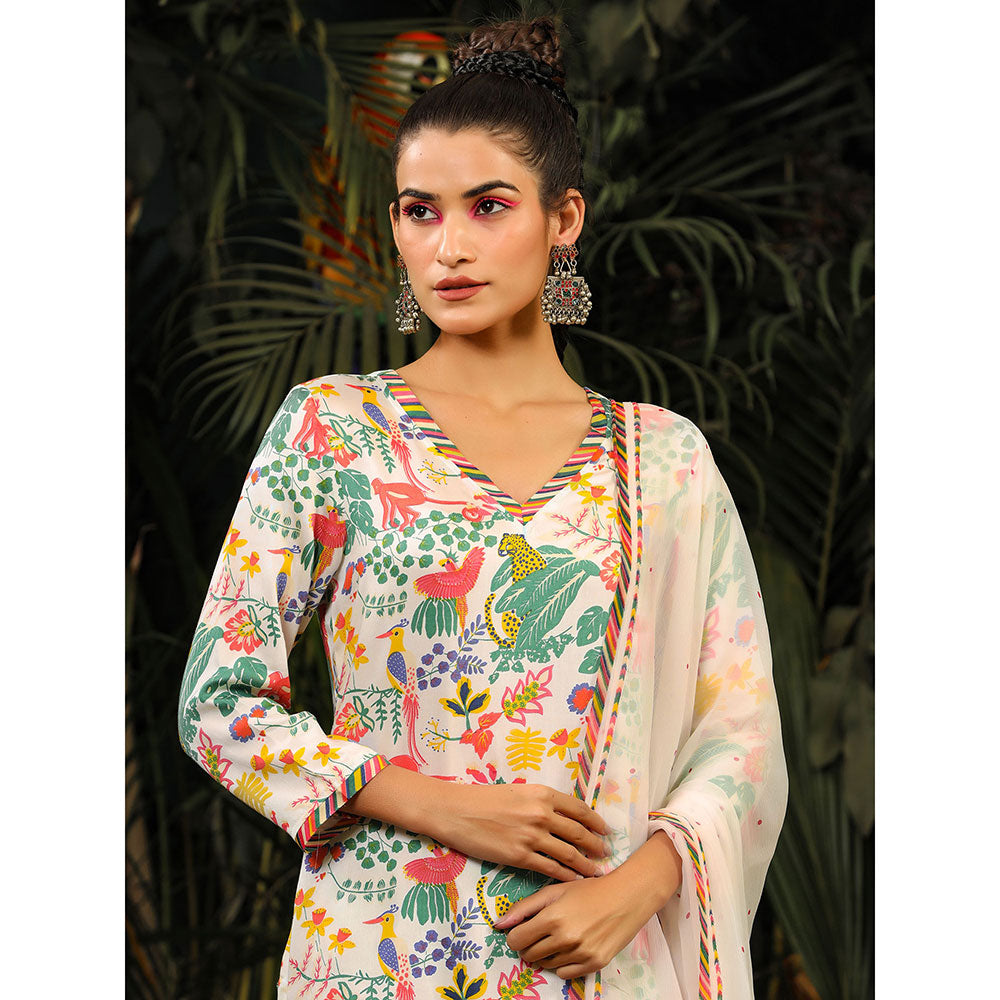 Baise Gaba Ambar Kurta (Set of 3)