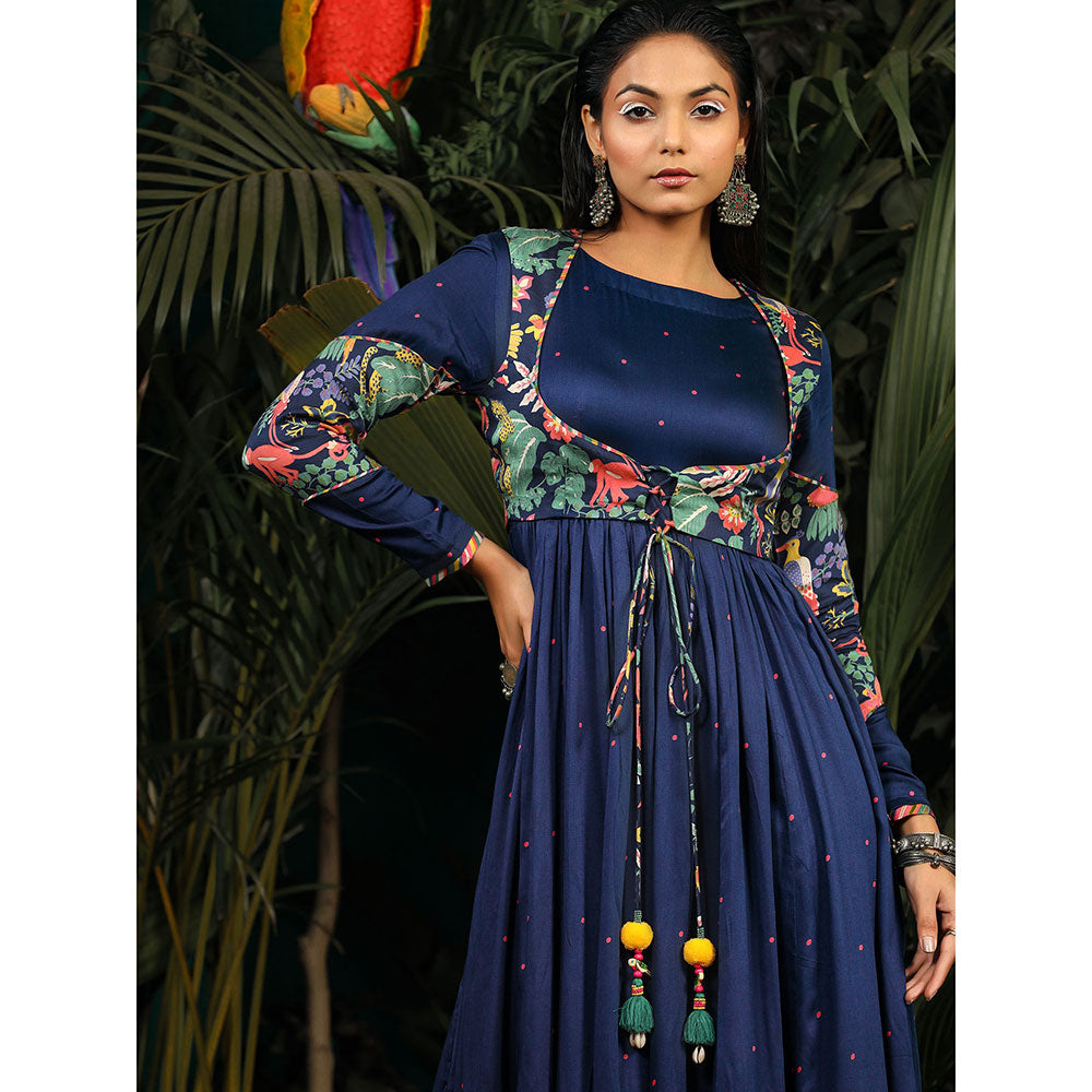 Baise Gaba Kainaat Anarkali Kurta with Koti (Set of 2)