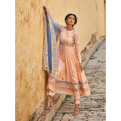 Baise Gaba Mann Mohini Anarkali Set (Set of 4)