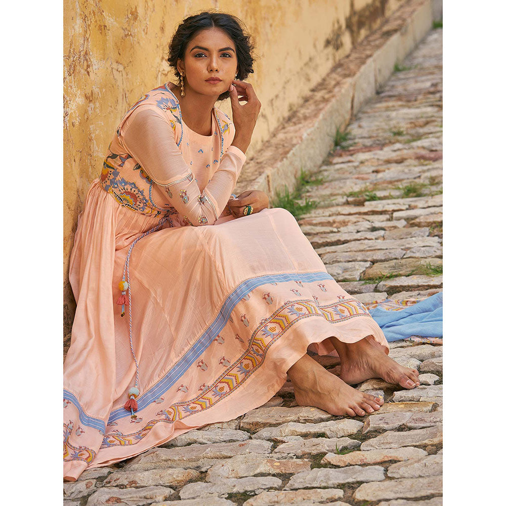 Baise Gaba Mann Mohini Anarkali Set (Set of 4)
