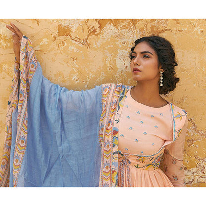Baise Gaba Mann Mohini Anarkali Set (Set of 4)