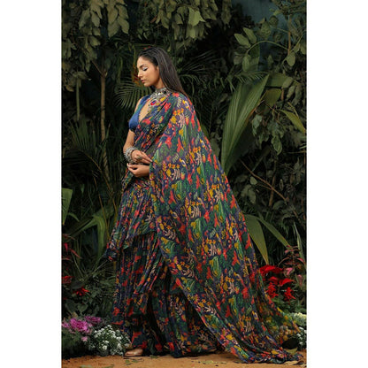 Baise Gaba Gouhar Saree with Unstitched Blouse