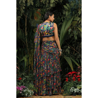 Baise Gaba Gouhar Saree with Unstitched Blouse