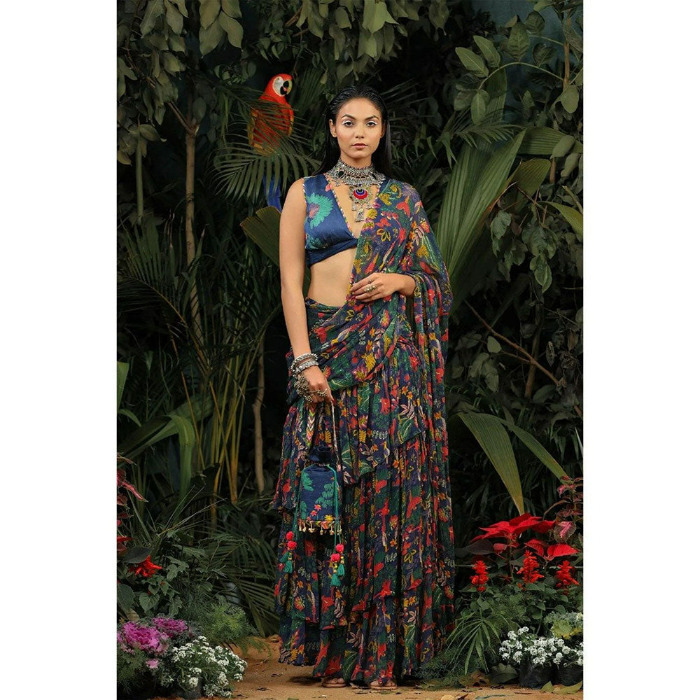 Baise Gaba Gouhar Saree with Unstitched Blouse