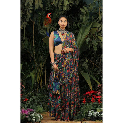 Baise Gaba Gouhar Saree with Unstitched Blouse