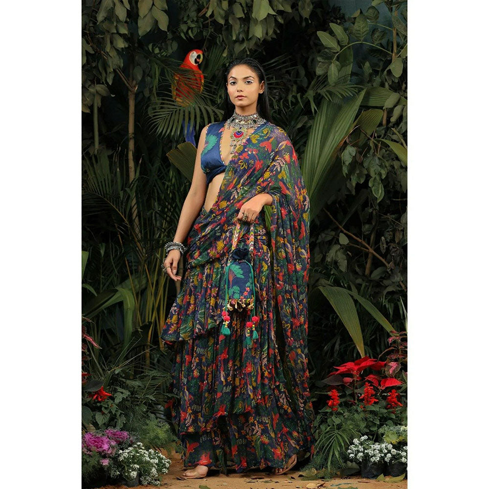 Baise Gaba Gouhar Saree with Unstitched Blouse