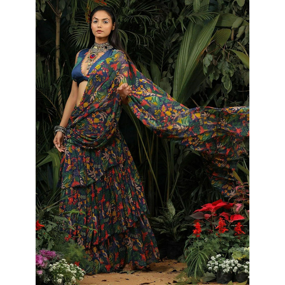 Baise Gaba Gouhar Saree with Unstitched Blouse