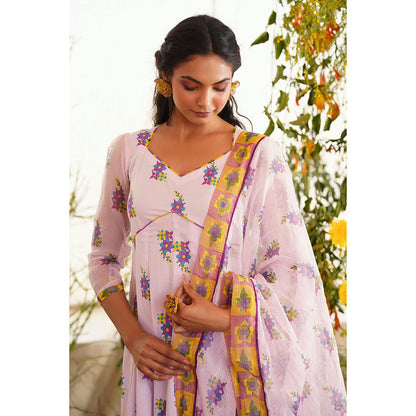 Baise Gaba Sukoon Kurta Floral Lavender