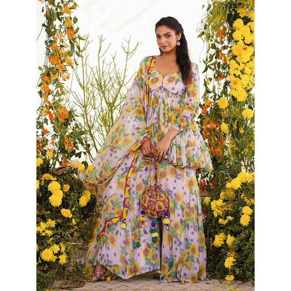 Baise Gaba Sayonee Top Floral Lavender
