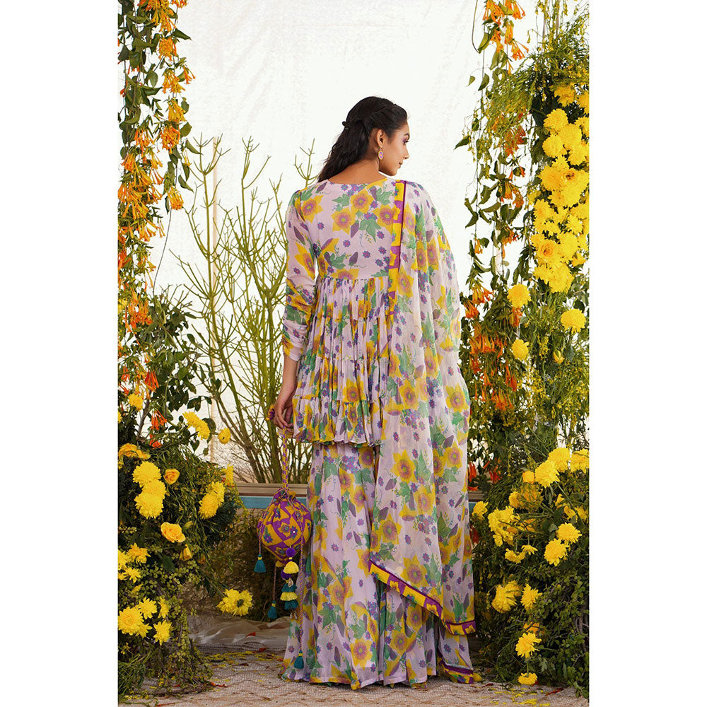 Baise Gaba Sayonee Top Floral Lavender