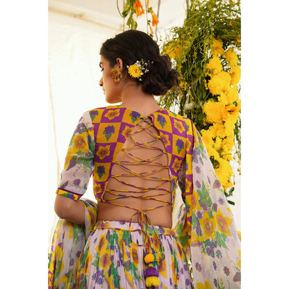 Baise Gaba Nargis Blouse Floral Lavender
