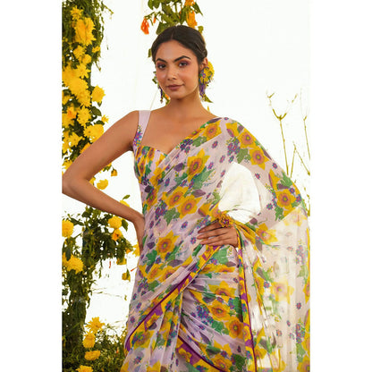 Baise Gaba Muqaddas Saree Set with Unstitched Blouse