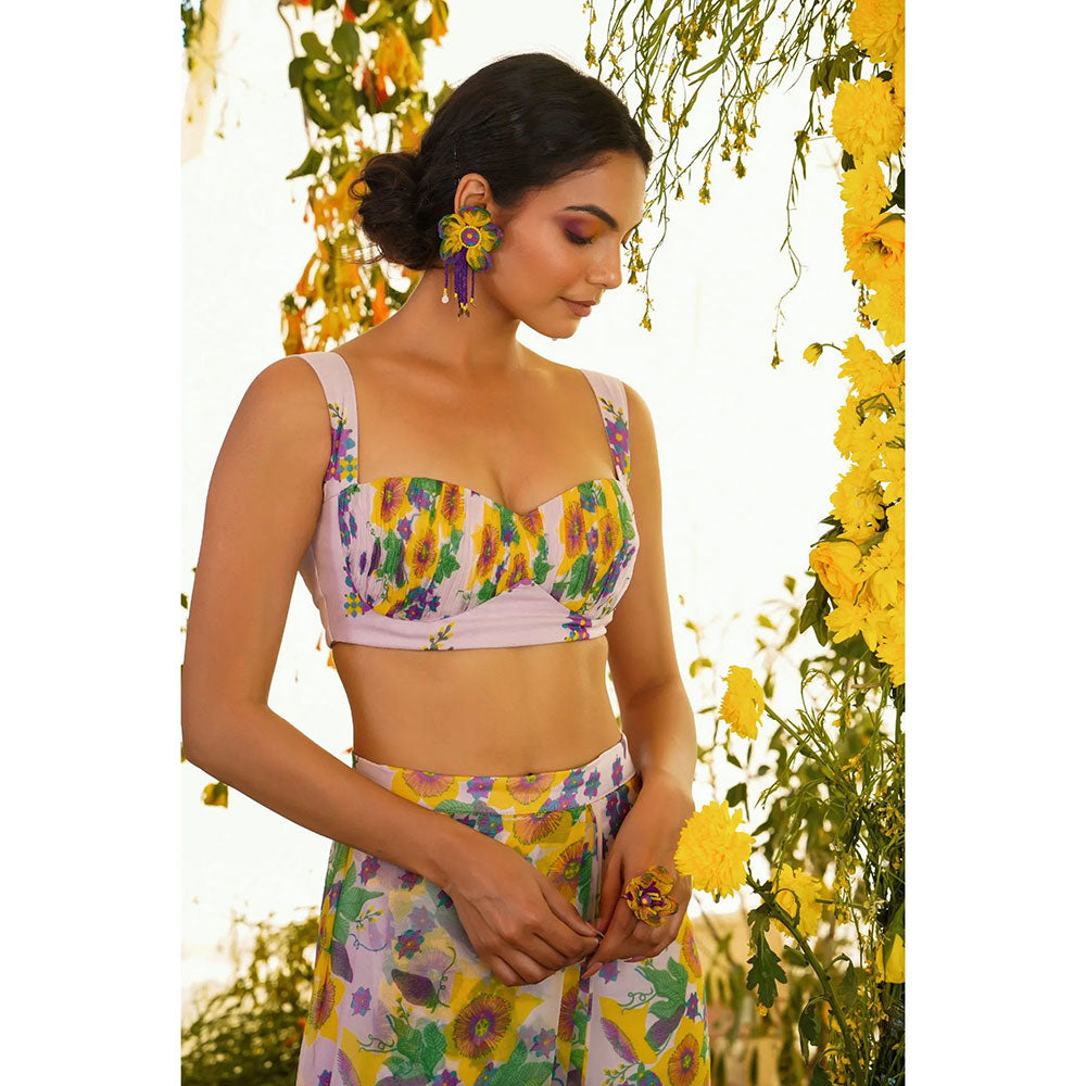 Baise Gaba Muqaddas Saree Set with Unstitched Blouse
