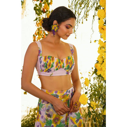 Baise Gaba Muqaddas Saree Set with Unstitched Blouse
