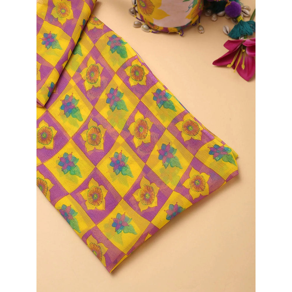 Baise Gaba Muqaddas Saree Set with Unstitched Blouse