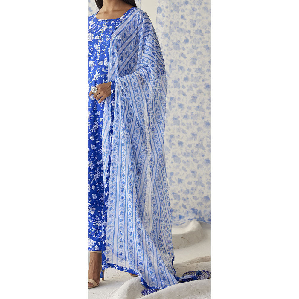 Baise Gaba White Aaina Dupatta