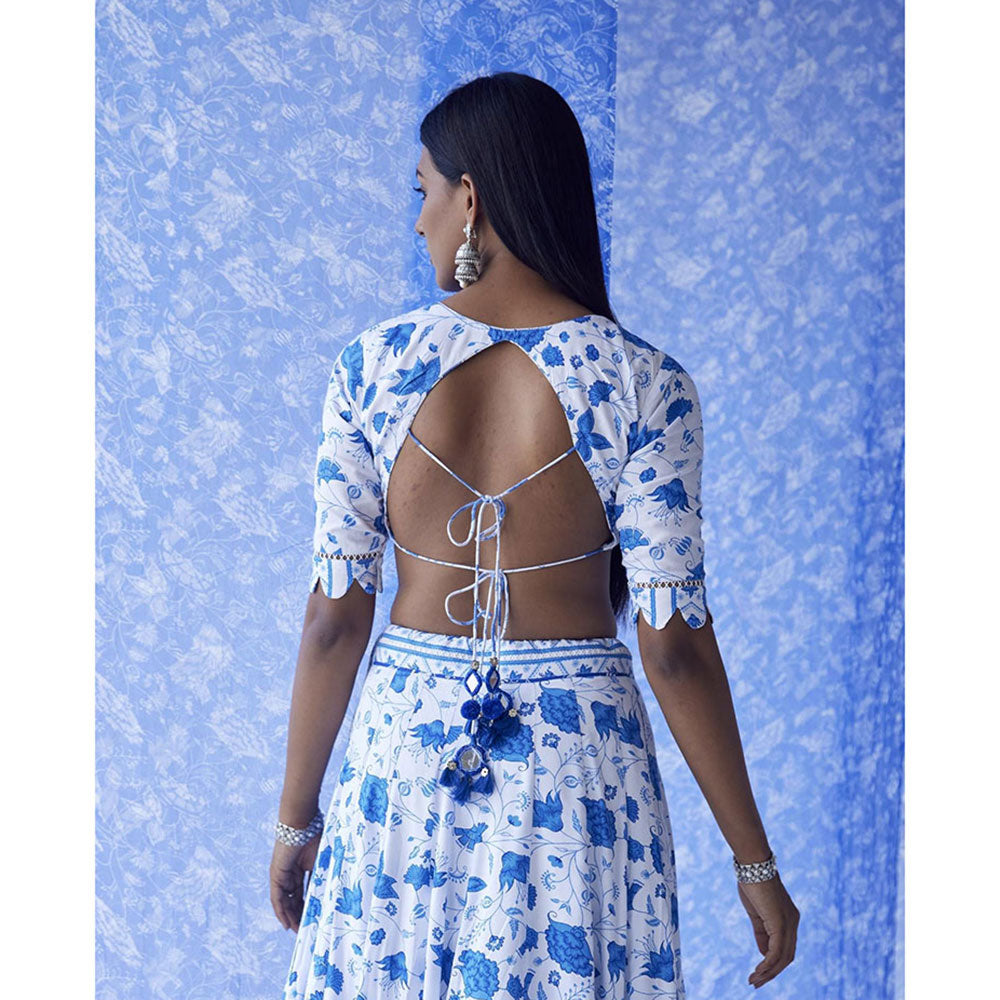 Baise Gaba White Afi Stitched Blouse