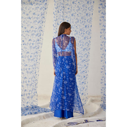 Baise Gaba Blue Leher Skirt