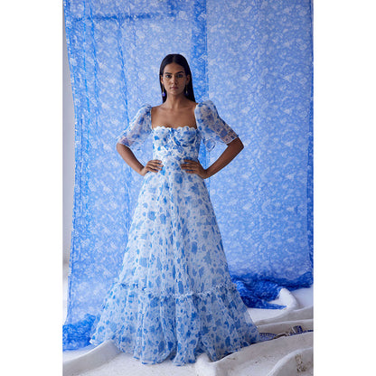 Baise Gaba White Heer Organza Dress
