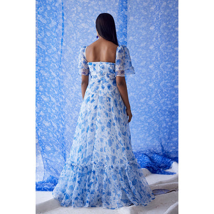 Baise Gaba White Heer Organza Dress