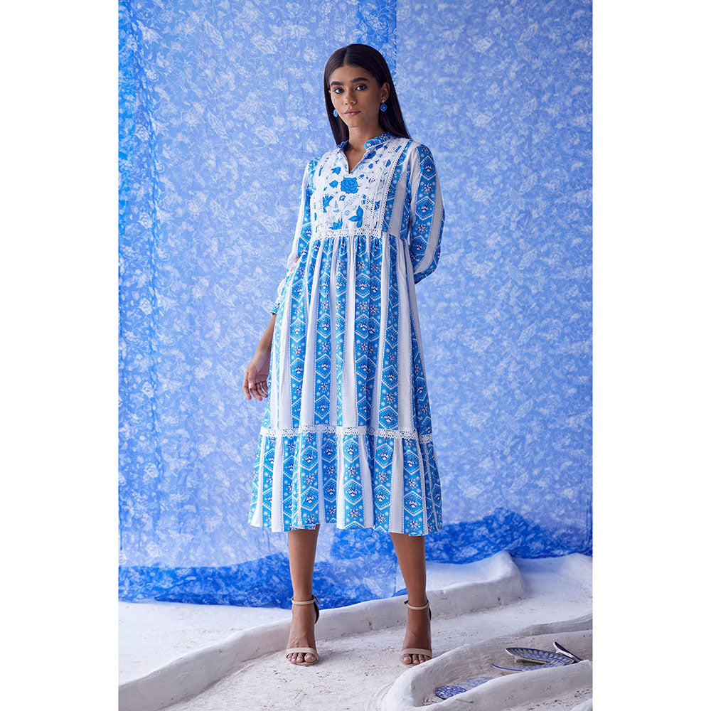 Baise Gaba White Neel Dress