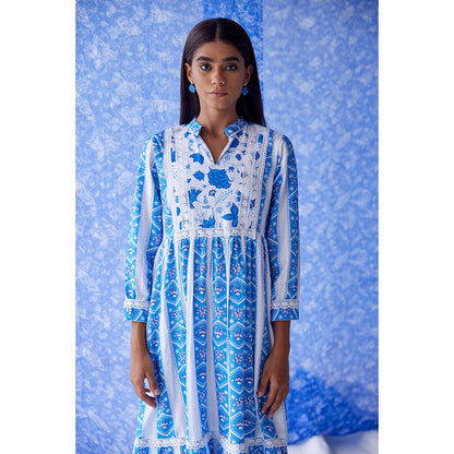 Baise Gaba White Neel Dress