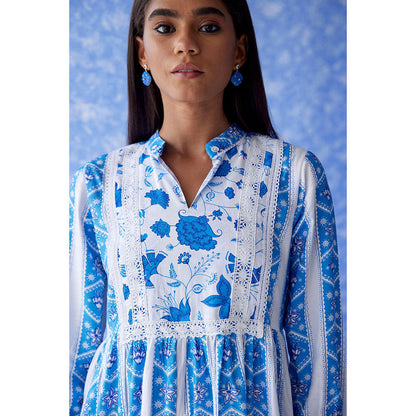 Baise Gaba White Neel Dress