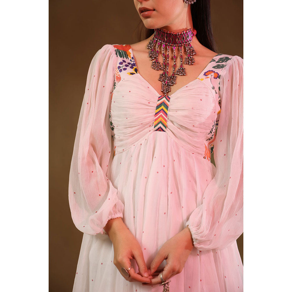 Baise Gaba White Tara Sharara (Set of 2)