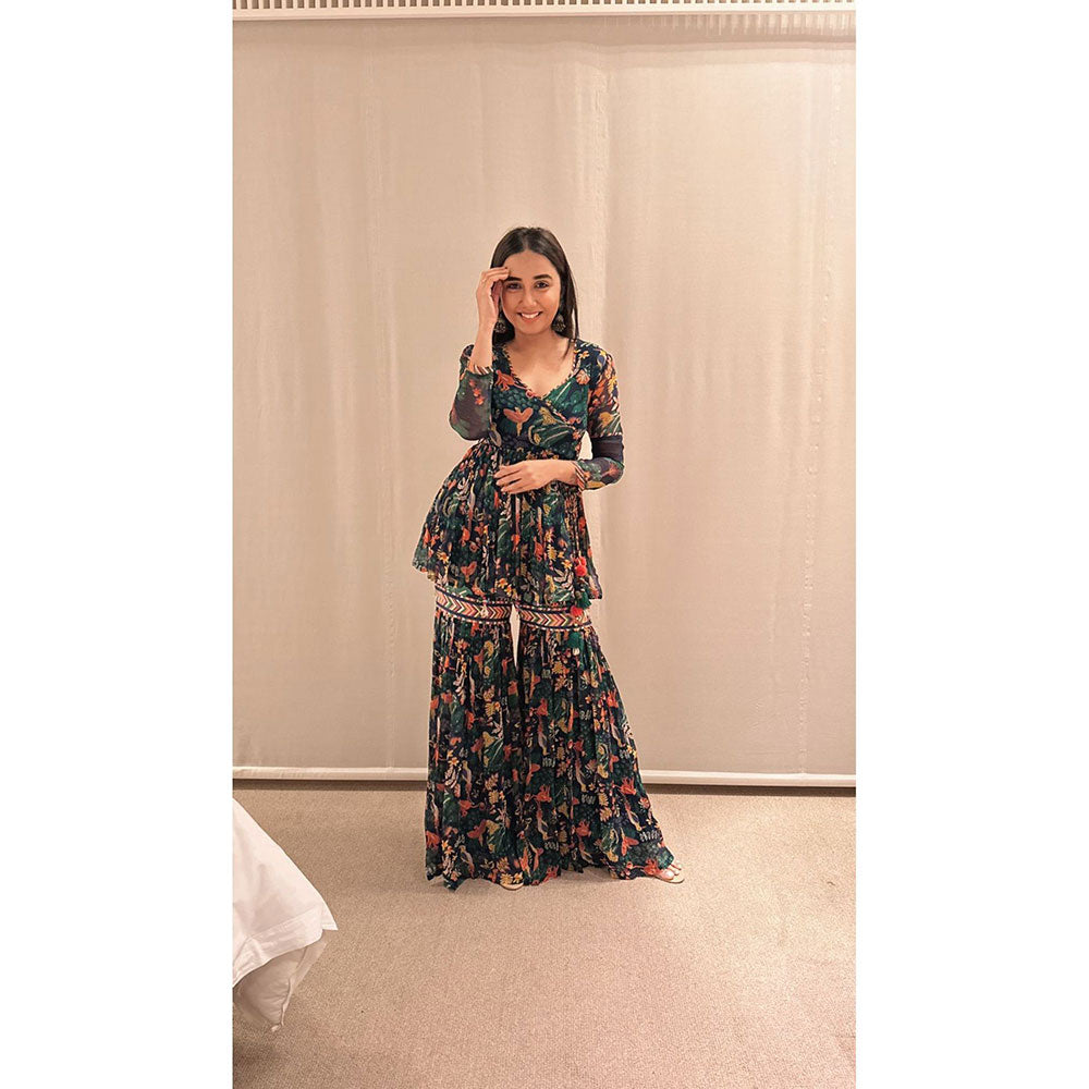Baise Gaba Multi-Color Gul Sharara (Set of 2)