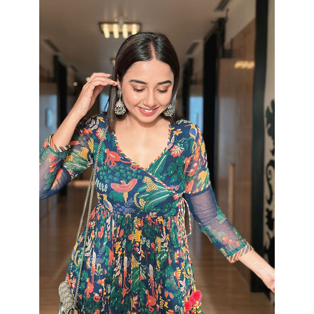 Baise Gaba Multi-Color Gul Sharara (Set of 2)