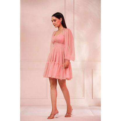 Baise Gaba Aria Pink Mini Dress