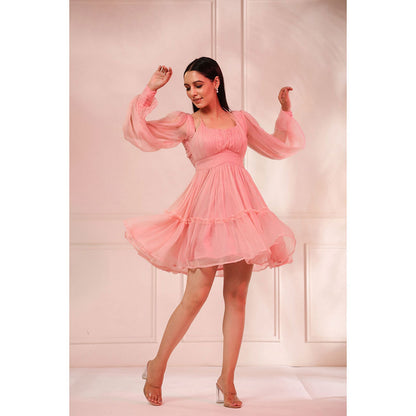 Baise Gaba Aria Pink Mini Dress