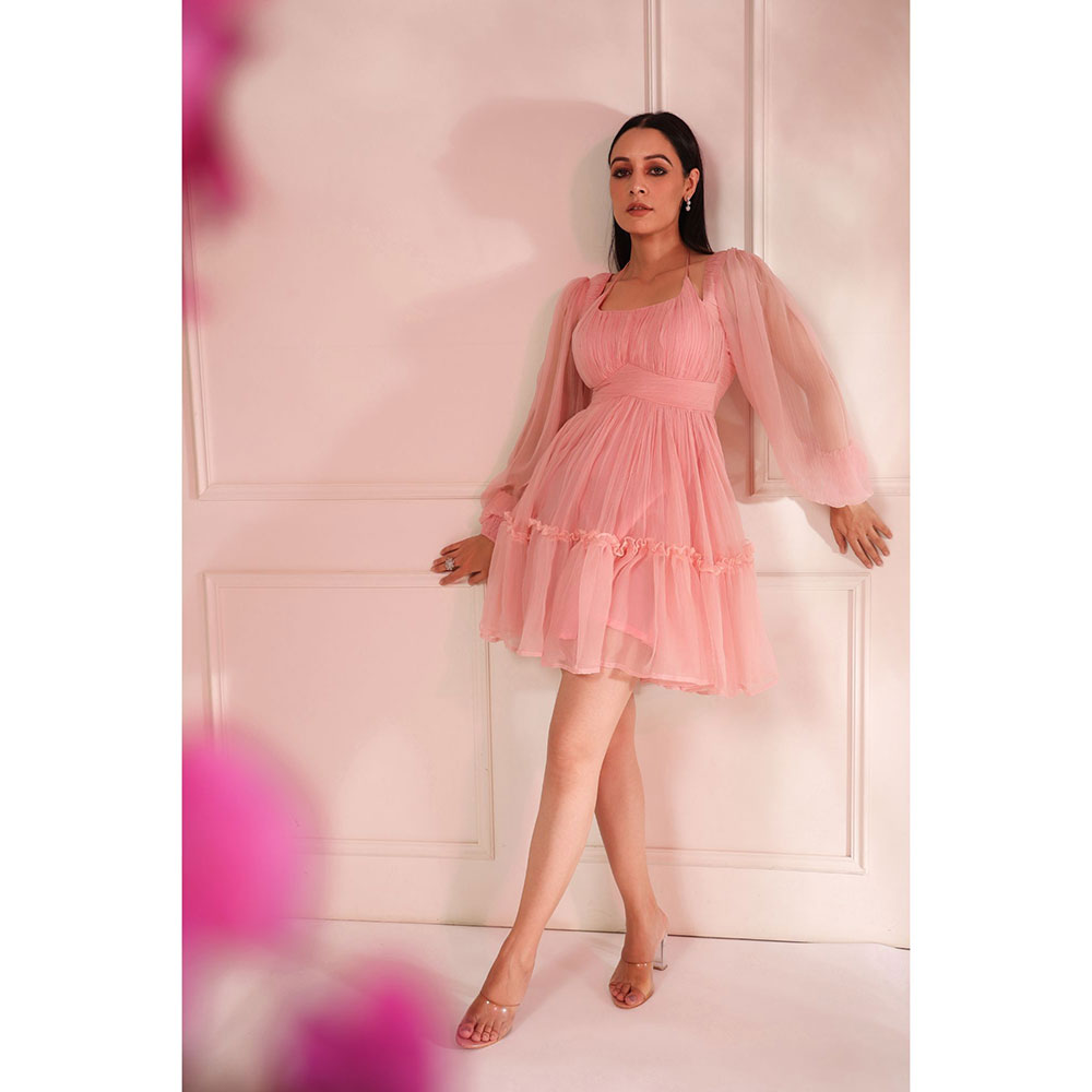Baise Gaba Aria Pink Mini Dress