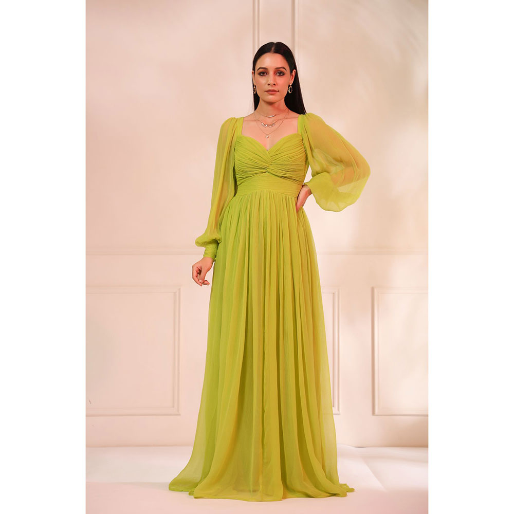Baise Gaba Grace Neon Green Dress