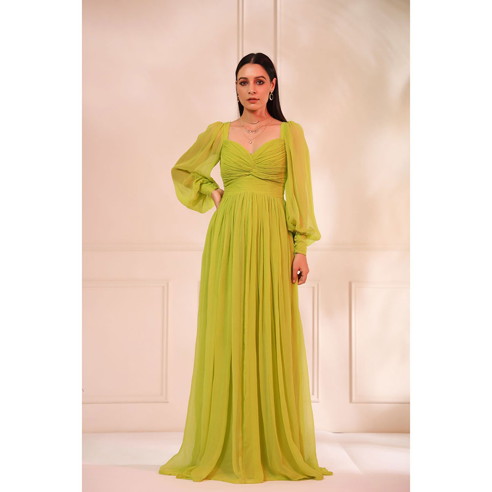 Baise Gaba Grace Neon Green Dress