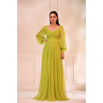 Baise Gaba Grace Neon Green Dress
