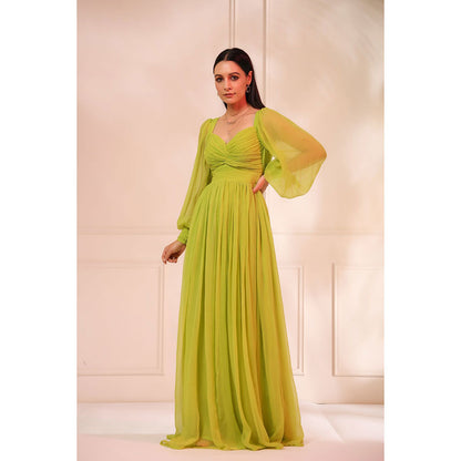 Baise Gaba Grace Neon Green Dress