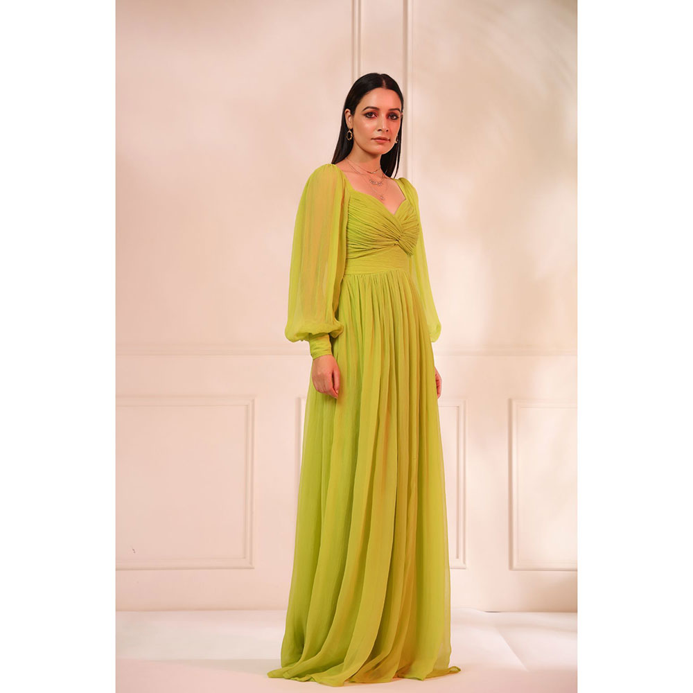 Baise Gaba Grace Neon Green Dress